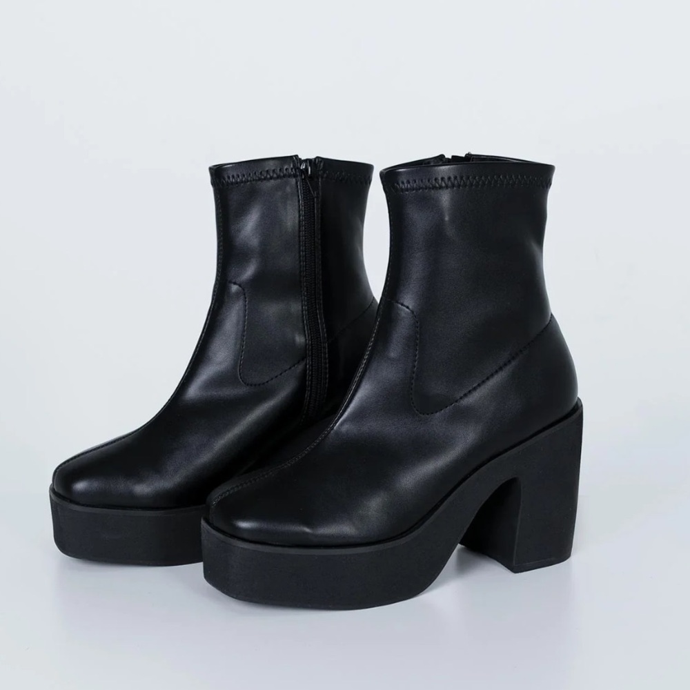 Princess Polly Black Ankle Boots
